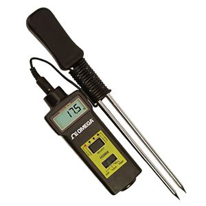 custom omega moisture meter|Handheld Digital Grain Moisture Meter.